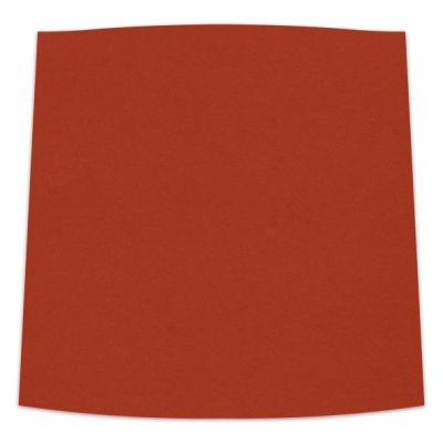 Orangefarbene Sitzauflage aus Filz für den Toy Stuhl von Hey Sign, quadratisch.